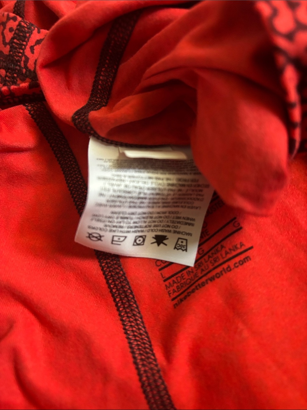 Nike Red Patterned Racerback Training Tank - Picture 6 of 6